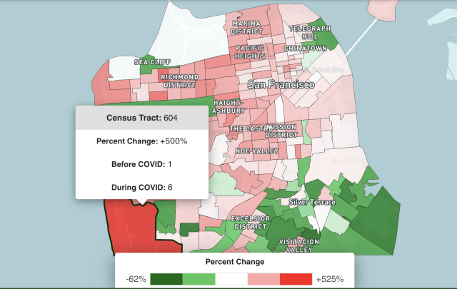 Interactive map: San Francisco's uneven burglary spikes by neighborhood ...