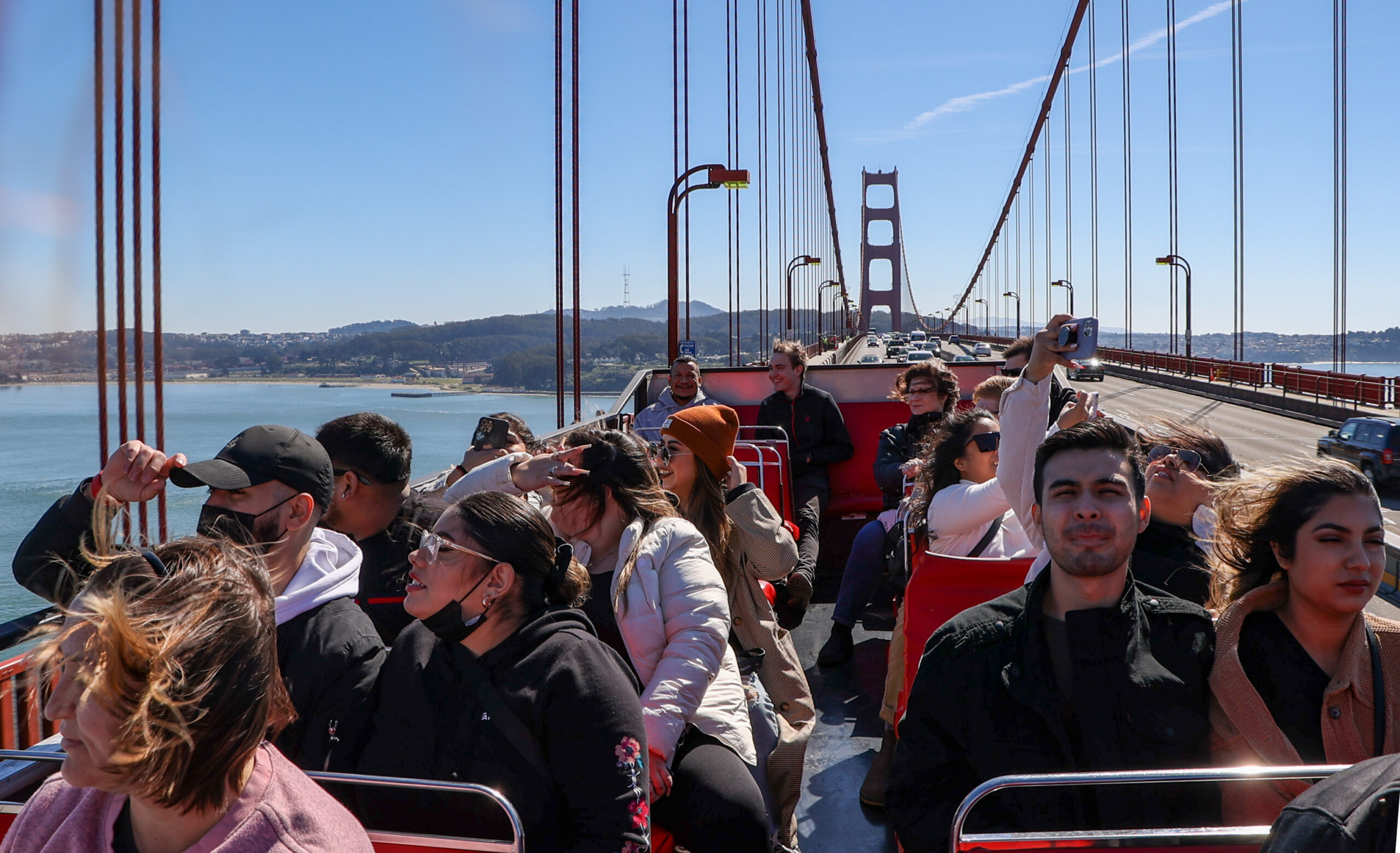 We rode a double-decker tour bus around SF. The trouble isn’t ‘what’ we saw but ‘who’ we didn’t see