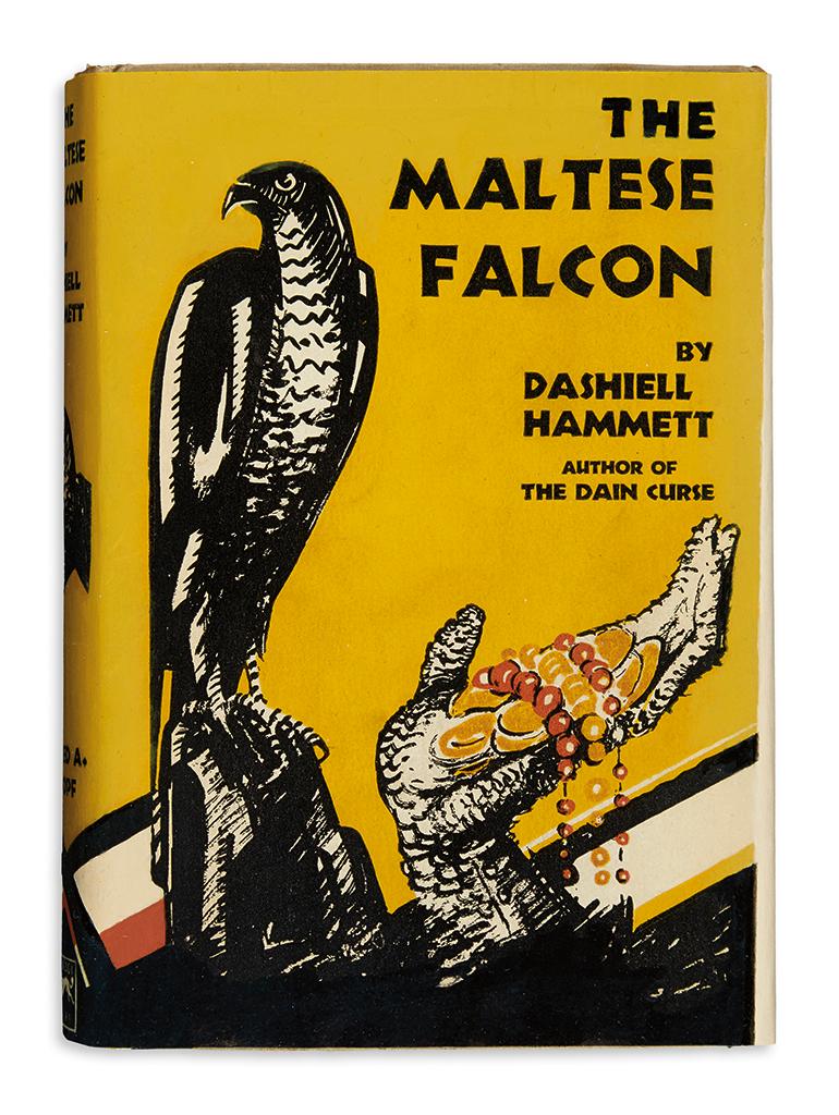 The cover of the Maltese Falcon.