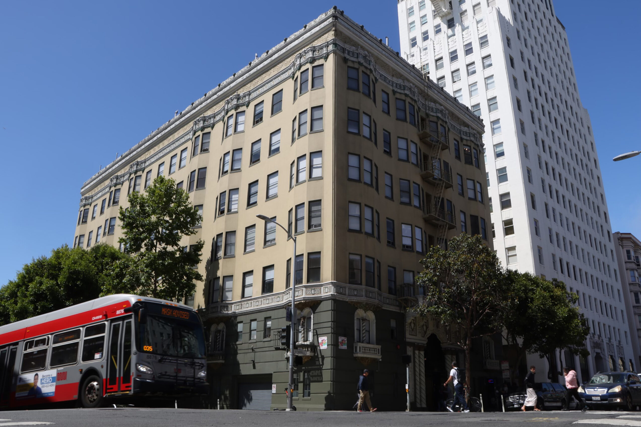 An outside view of a San Francisco apartment building owned by Veritas Investments.