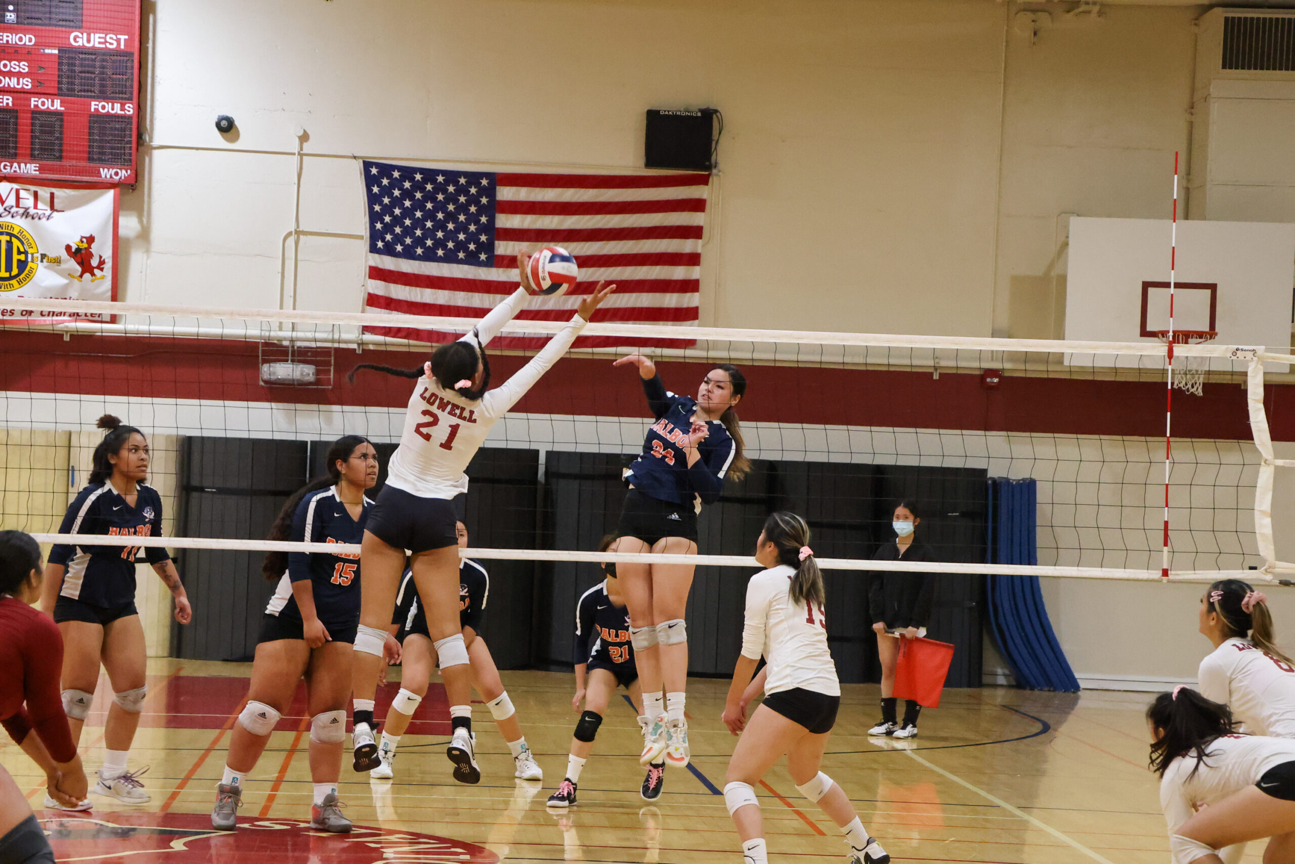 Lowell wins city volleyball championship in four sets