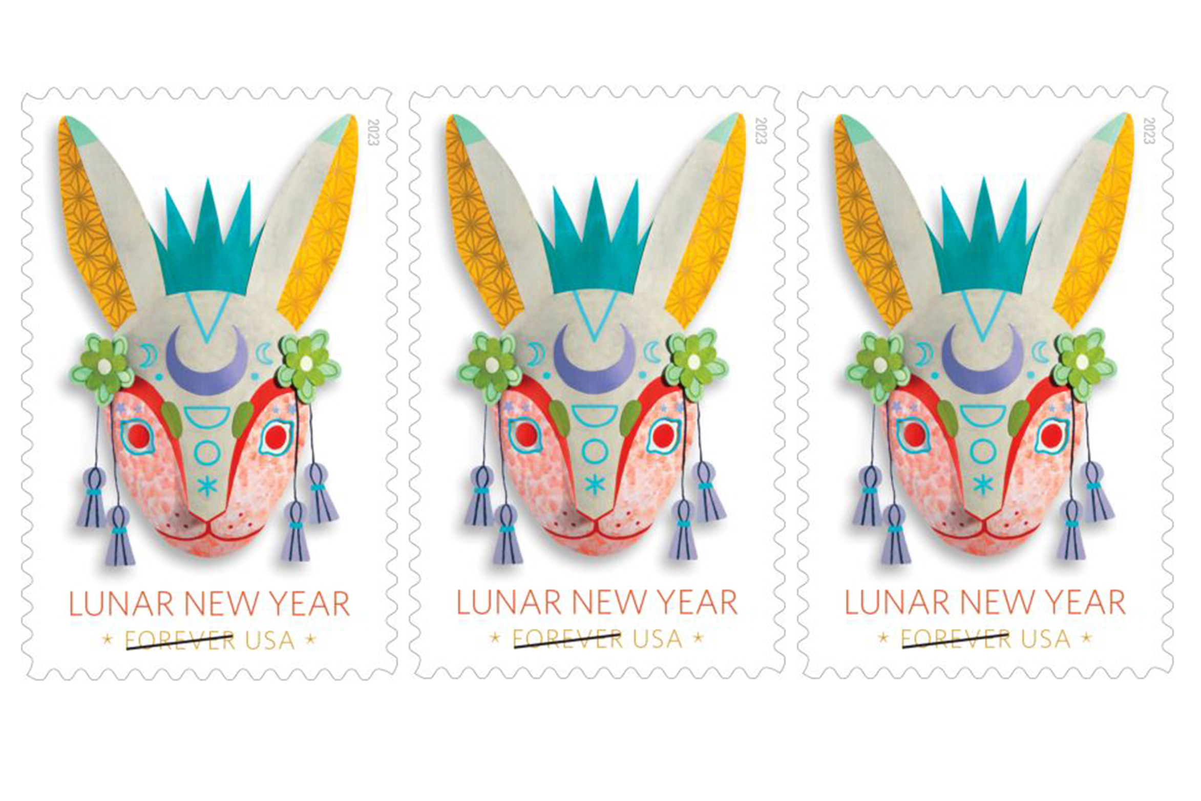 5744 PB - 2023 First-Class Forever Stamp - Lunar New Year: Year of the  Rabbit - Mystic Stamp Company