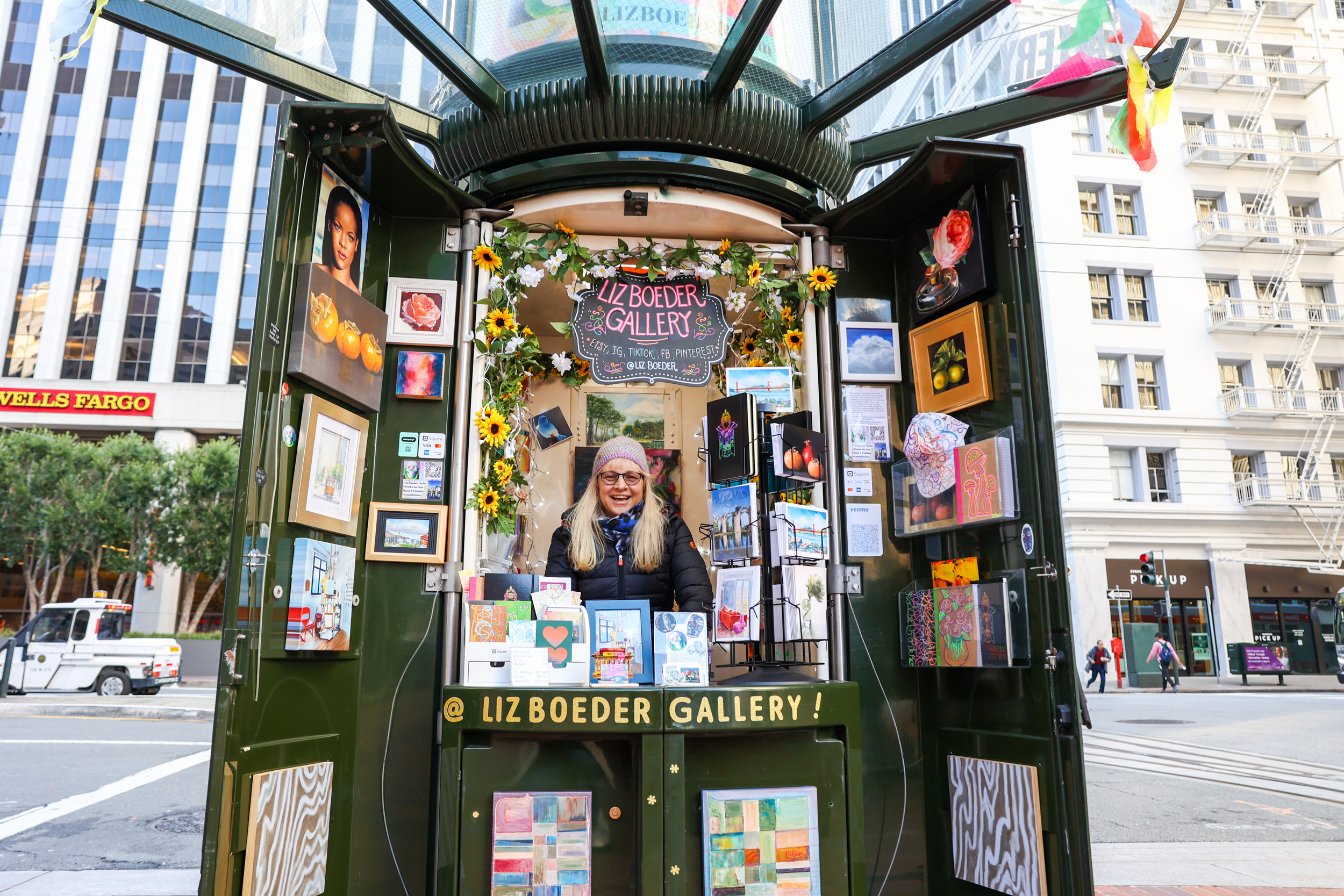 Meet the SF Artist Who Sells Her Work From Inside a Vintage Newsstand
