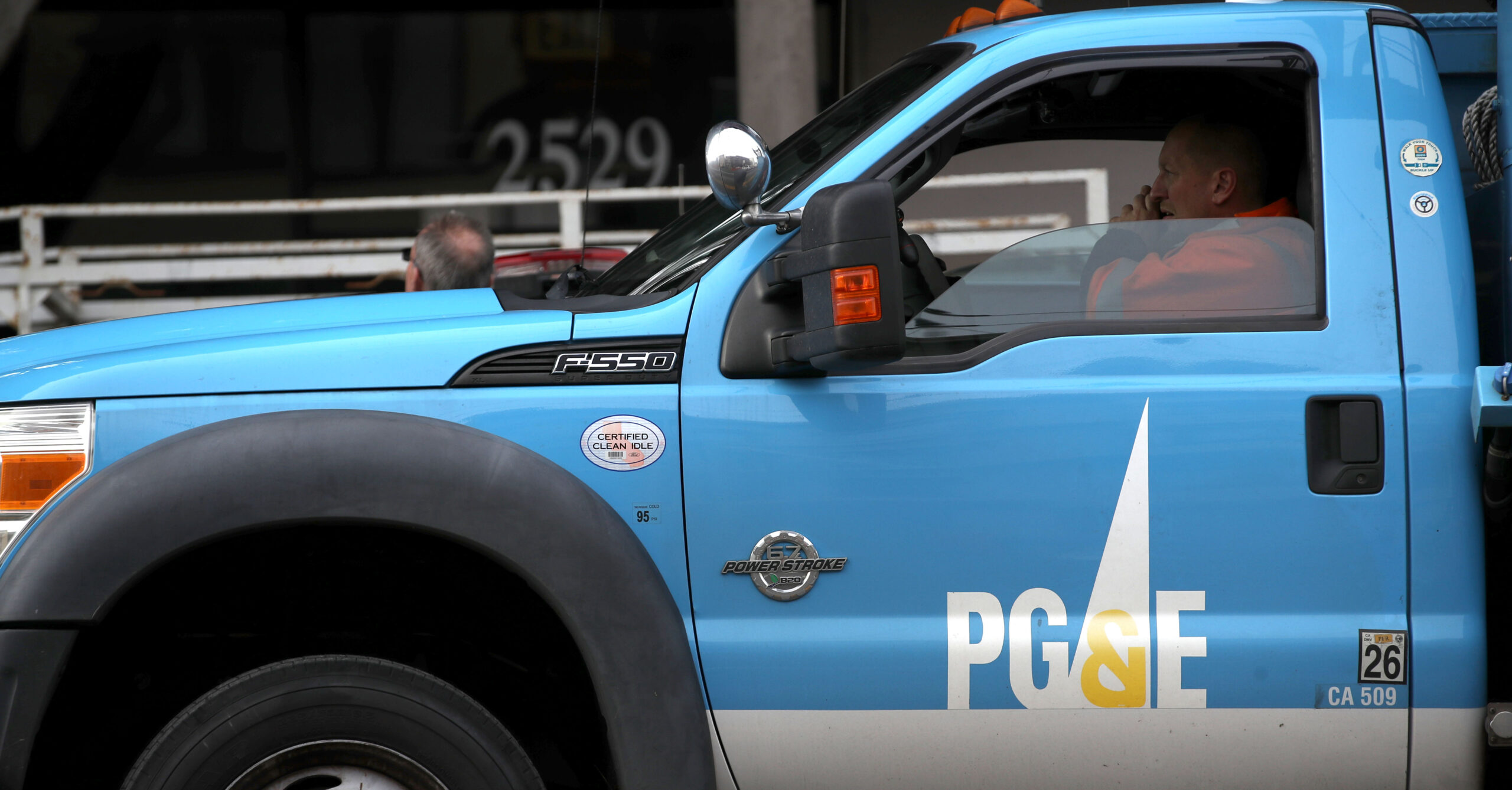 A Pacific Gas &amp; Electric (PG&amp;E) truck on January 17, 2019 in San Francisco, Calif. | Justin Sullivan/Getty Images