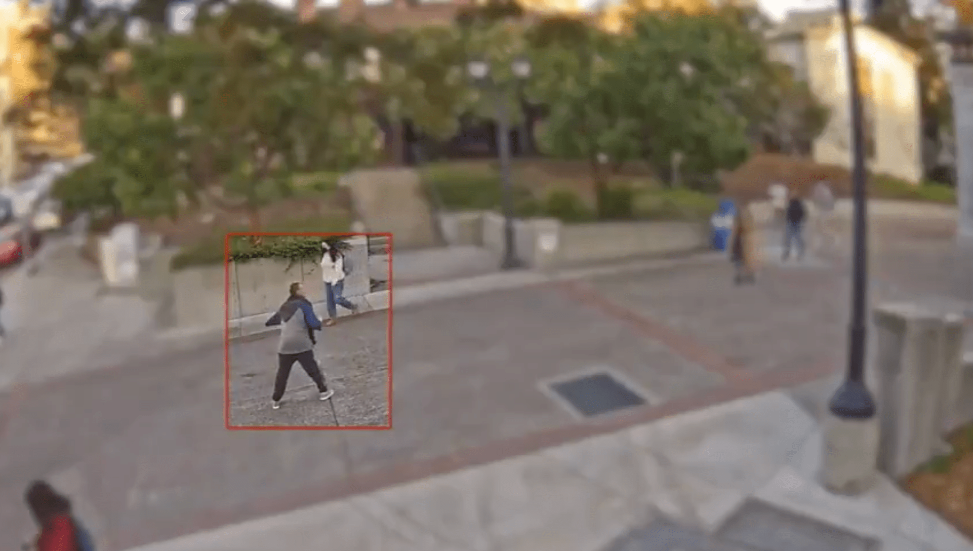 Screenshot of suspect in an attempted kidnapping on the UC Berkeley campus.
