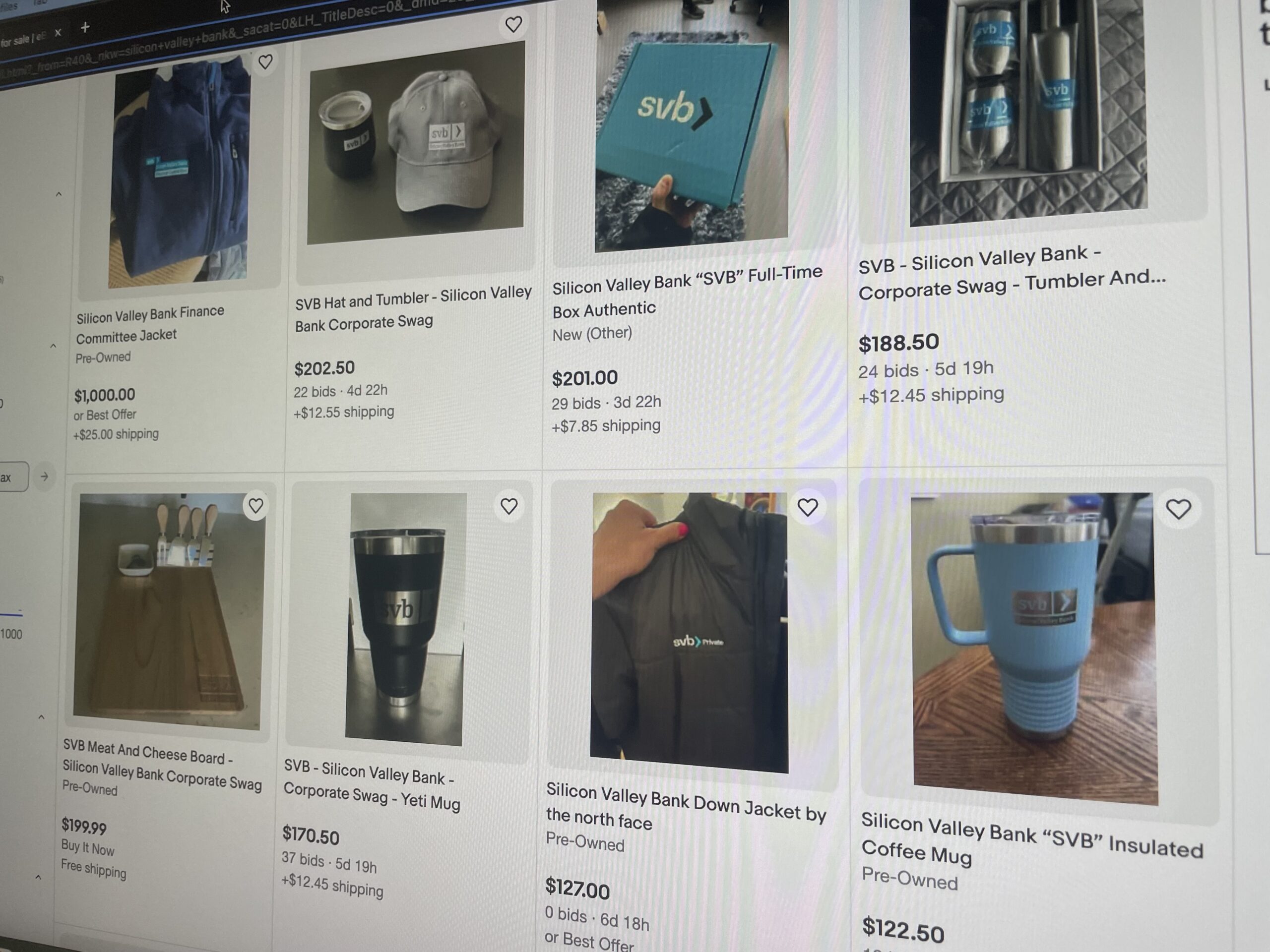 Want a Slice of the Silicon Valley Bank Swag? eBay Has You Covered