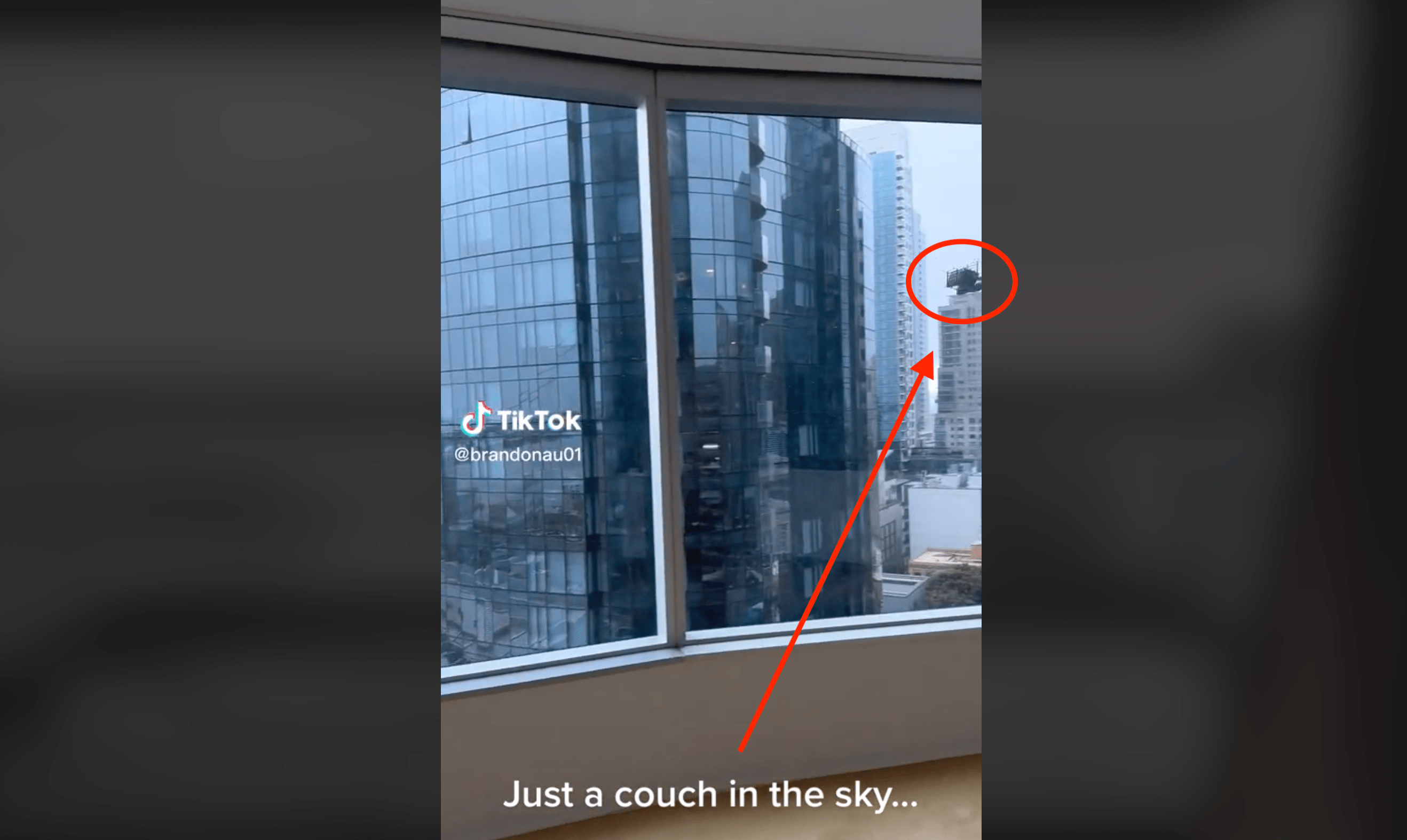 Watch: Video appears to show couch flying through skies of SF