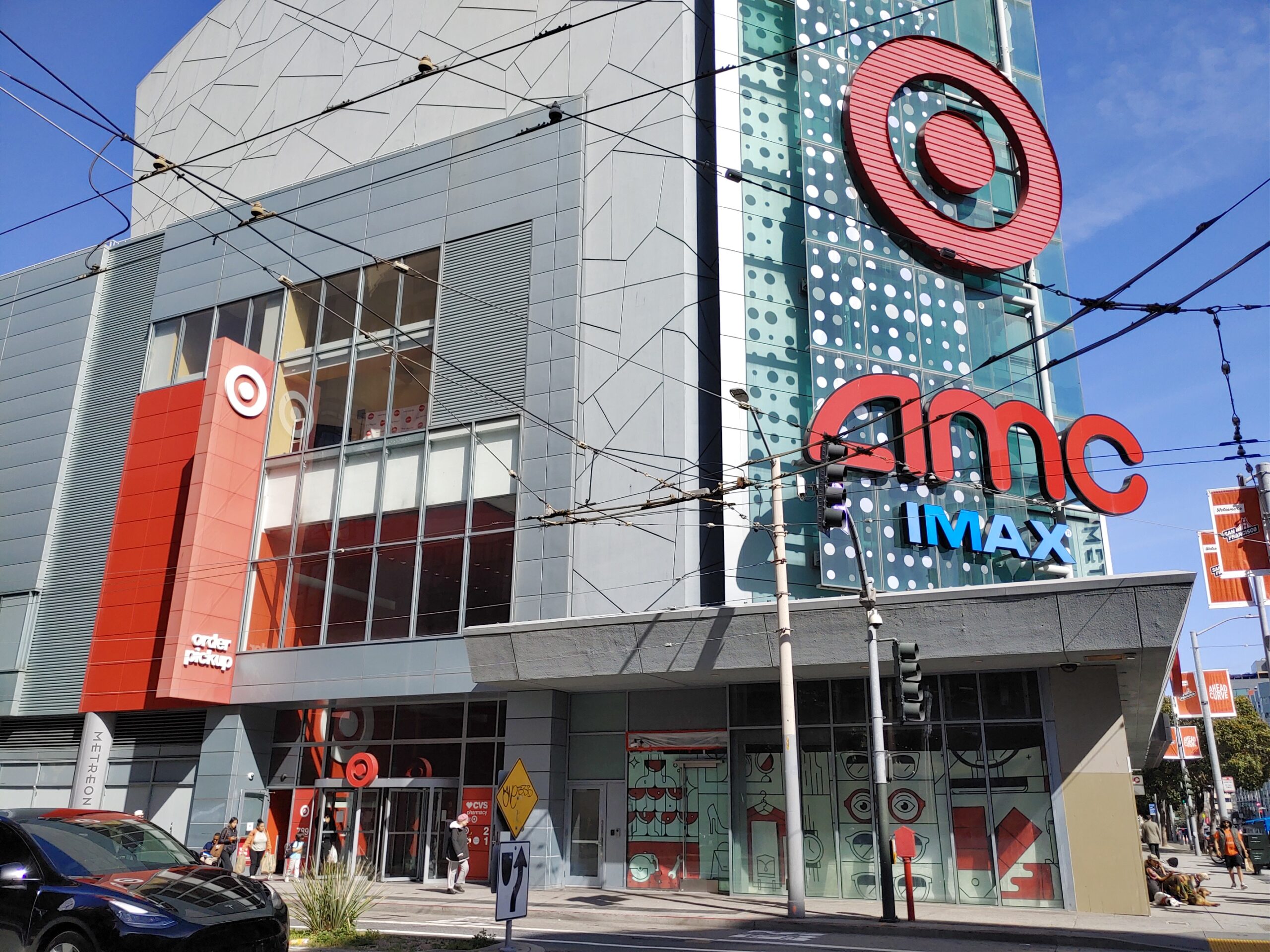 a target store is seen from the street
