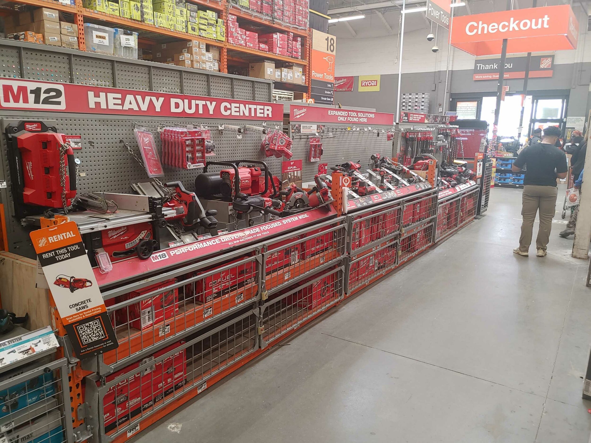 Home Depot Tool Aisle