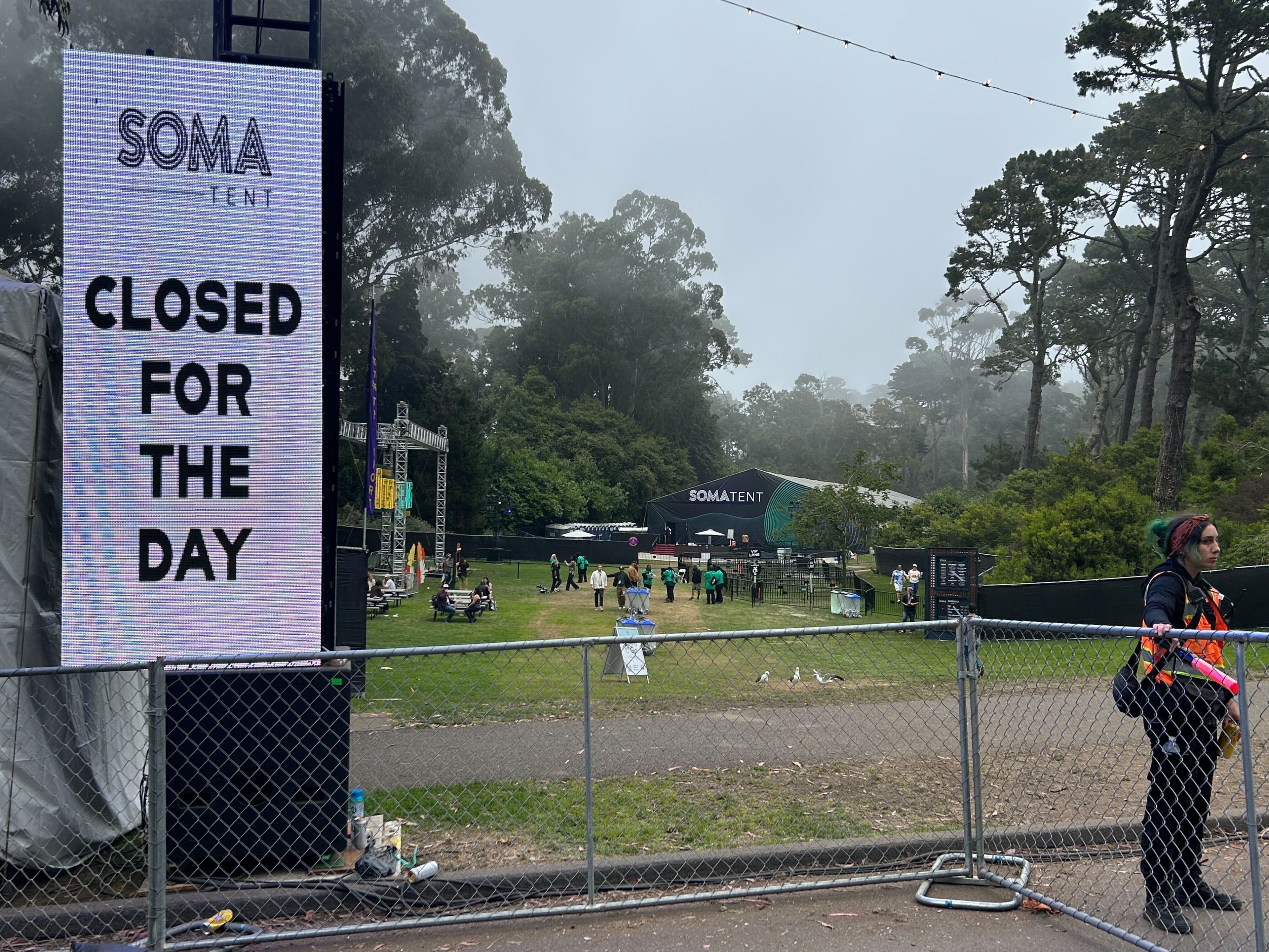 Outside Lands 2023: SOMA Tent Closes for Second Day in a Row