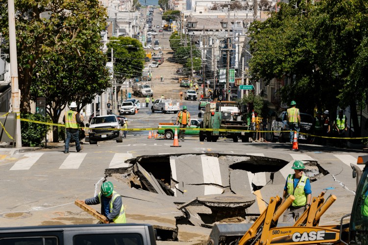 Sinkhole in San Francisco Damage Claims To Cost City 7M