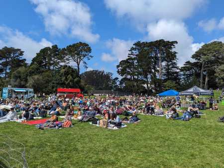 Crowds gathered Sunday in Golden Gate Park's Robin Williams Meadow for the 42nd annual Comedy Day in the Park festival.