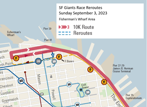 San Francisco Giant Race 2023: Street and Transit Changes