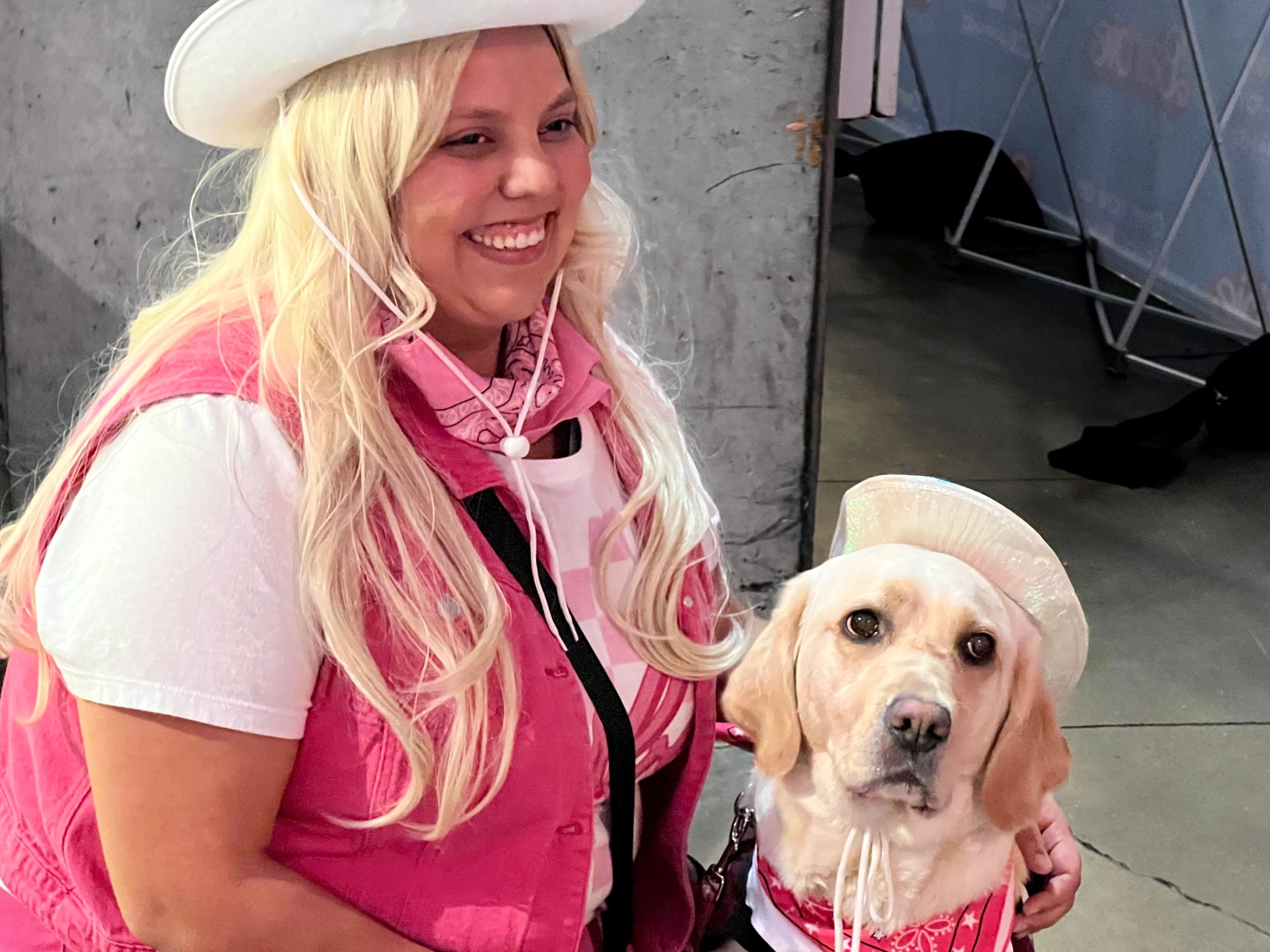 Costumed ‘Barbie’ movie fans packed San Francisco’s Oracle Park for screening