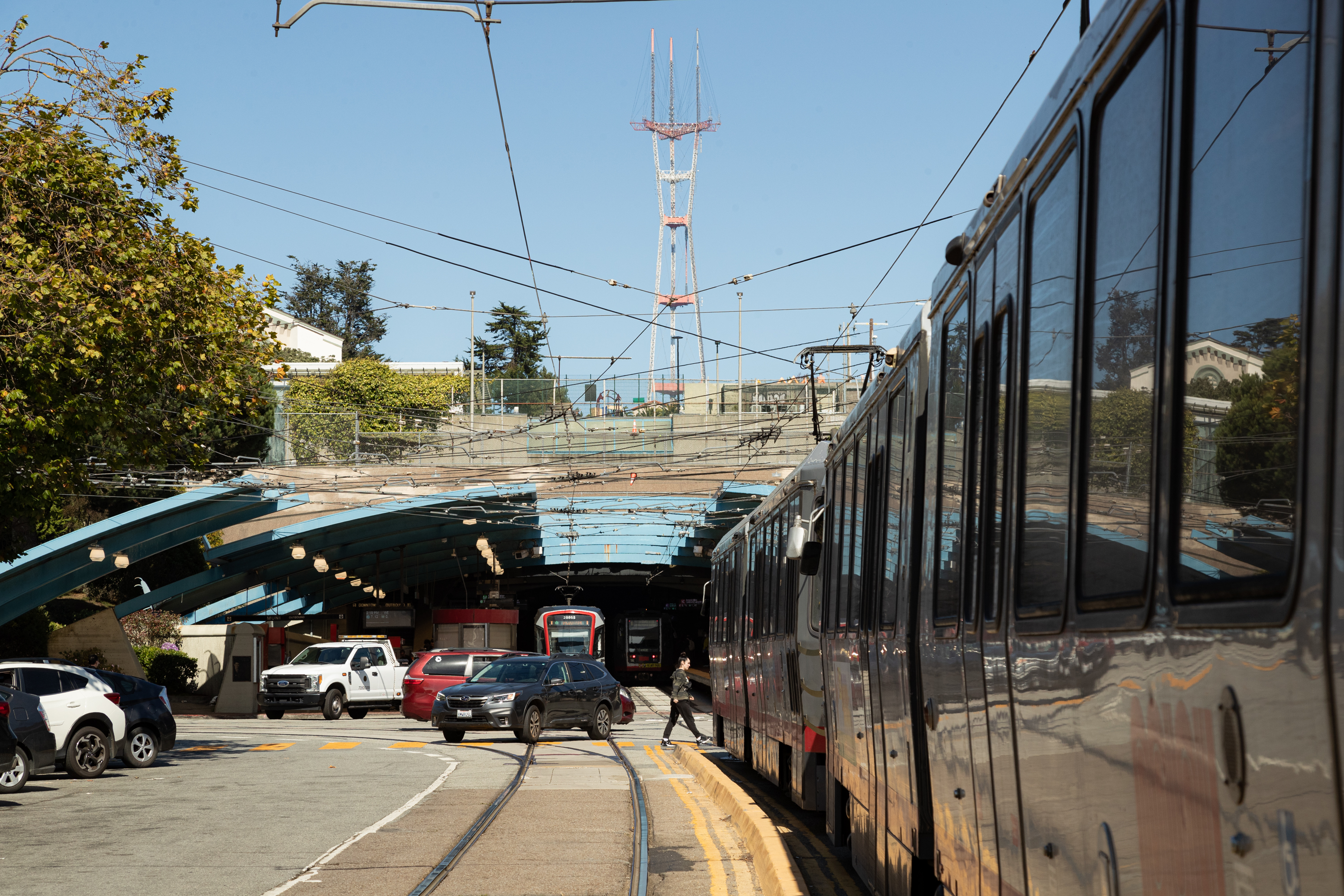 San Francisco transit officials have shut down two westside Muni stations Friday evening due to a power outage affecting thousands of customers.