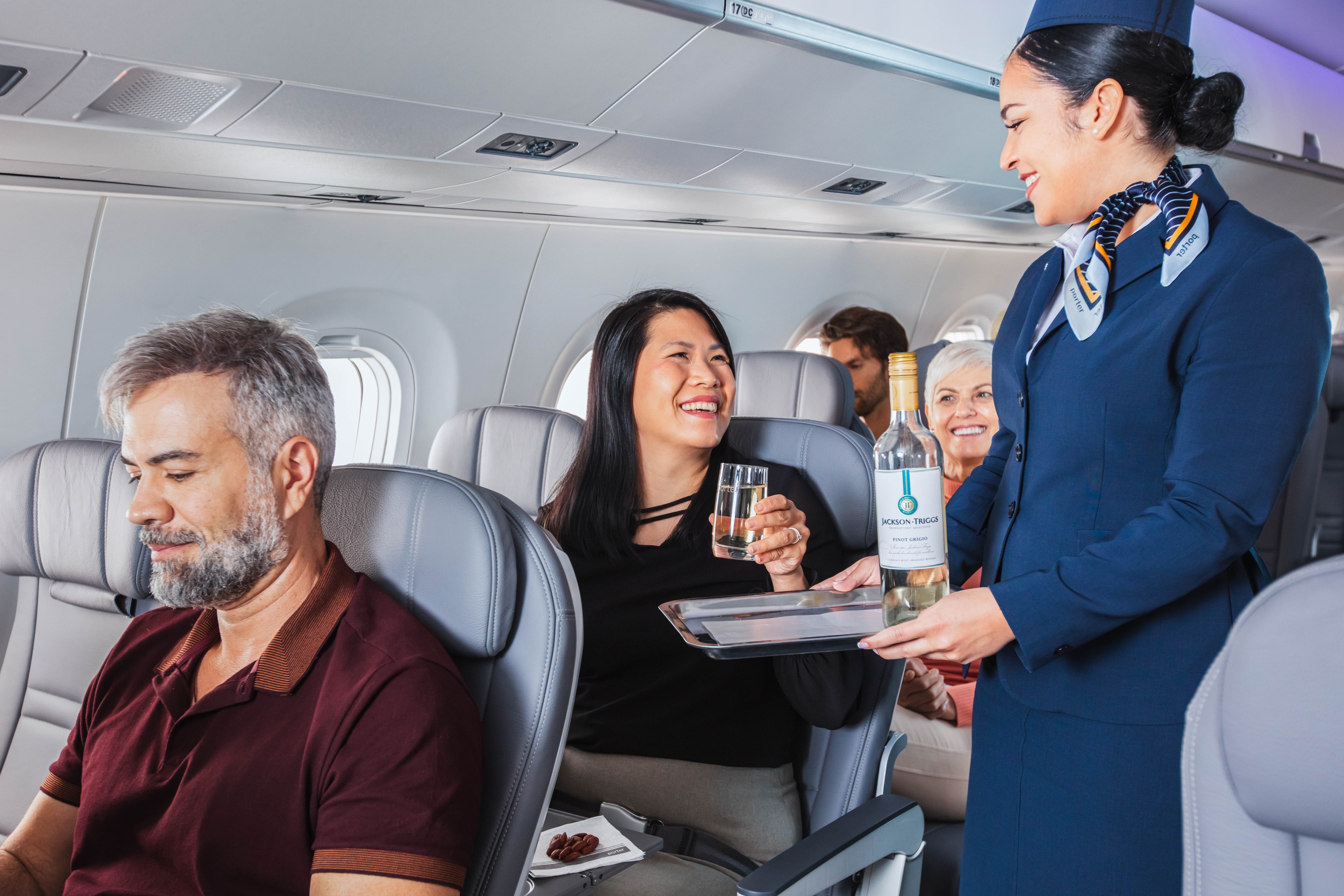 Free beer and wine will be served to passengers aboard Porter Airlines' new nonstop flights between SFO and Toronto.