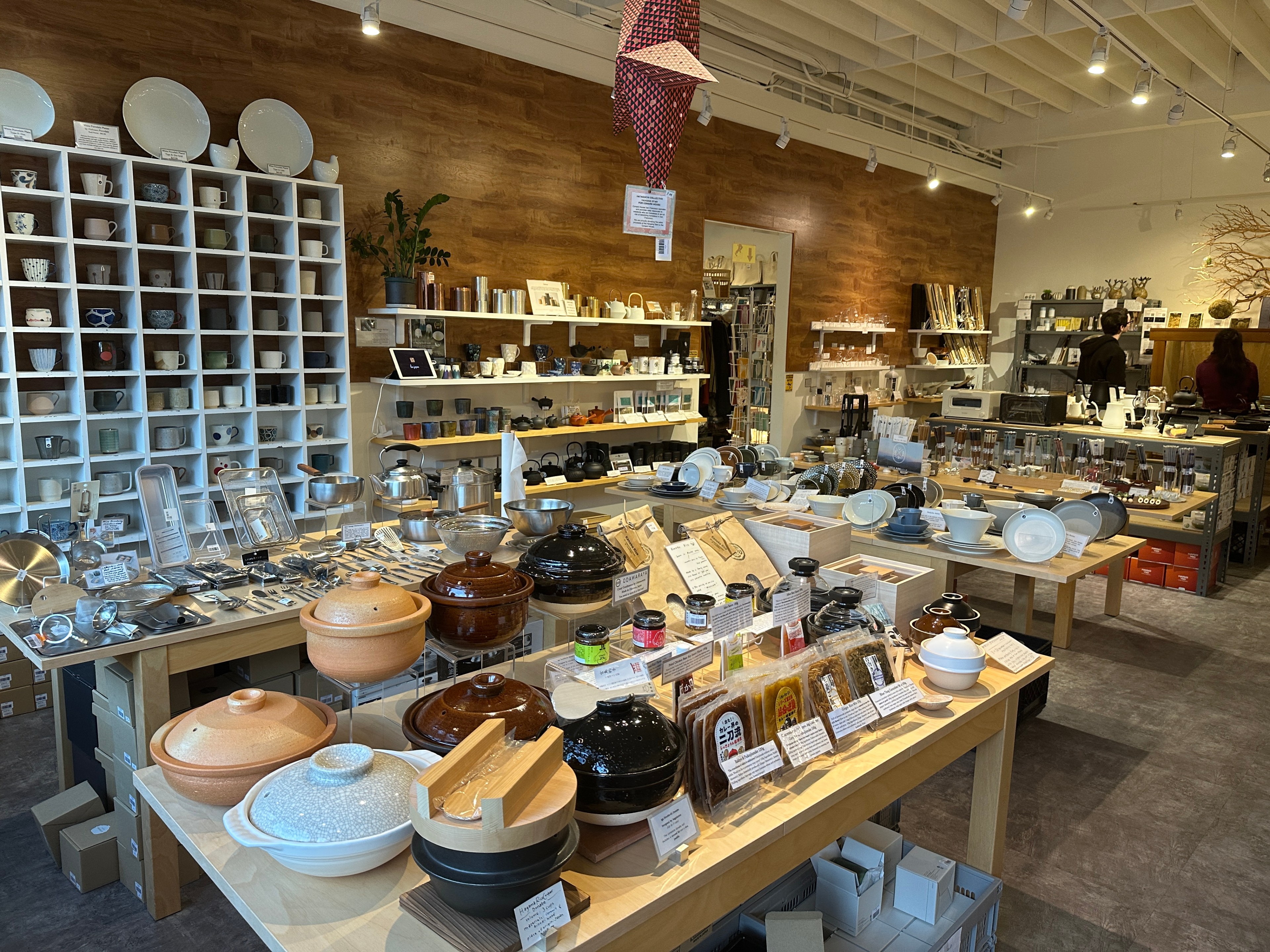 Ceramics, plates and bowls fill a Japanese cookware shop in San Francisco's Japantown.