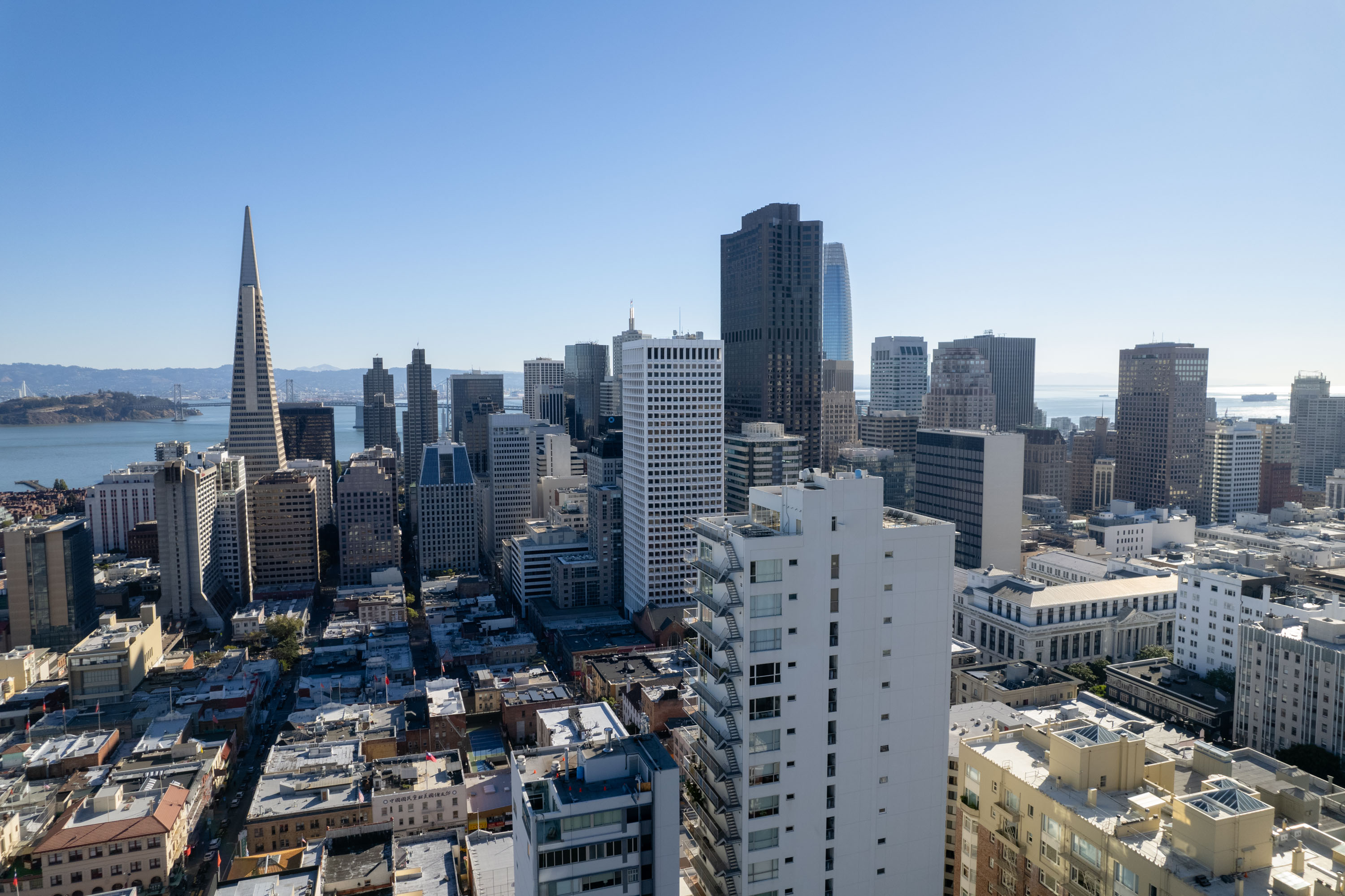 San Francisco skyscrapers.