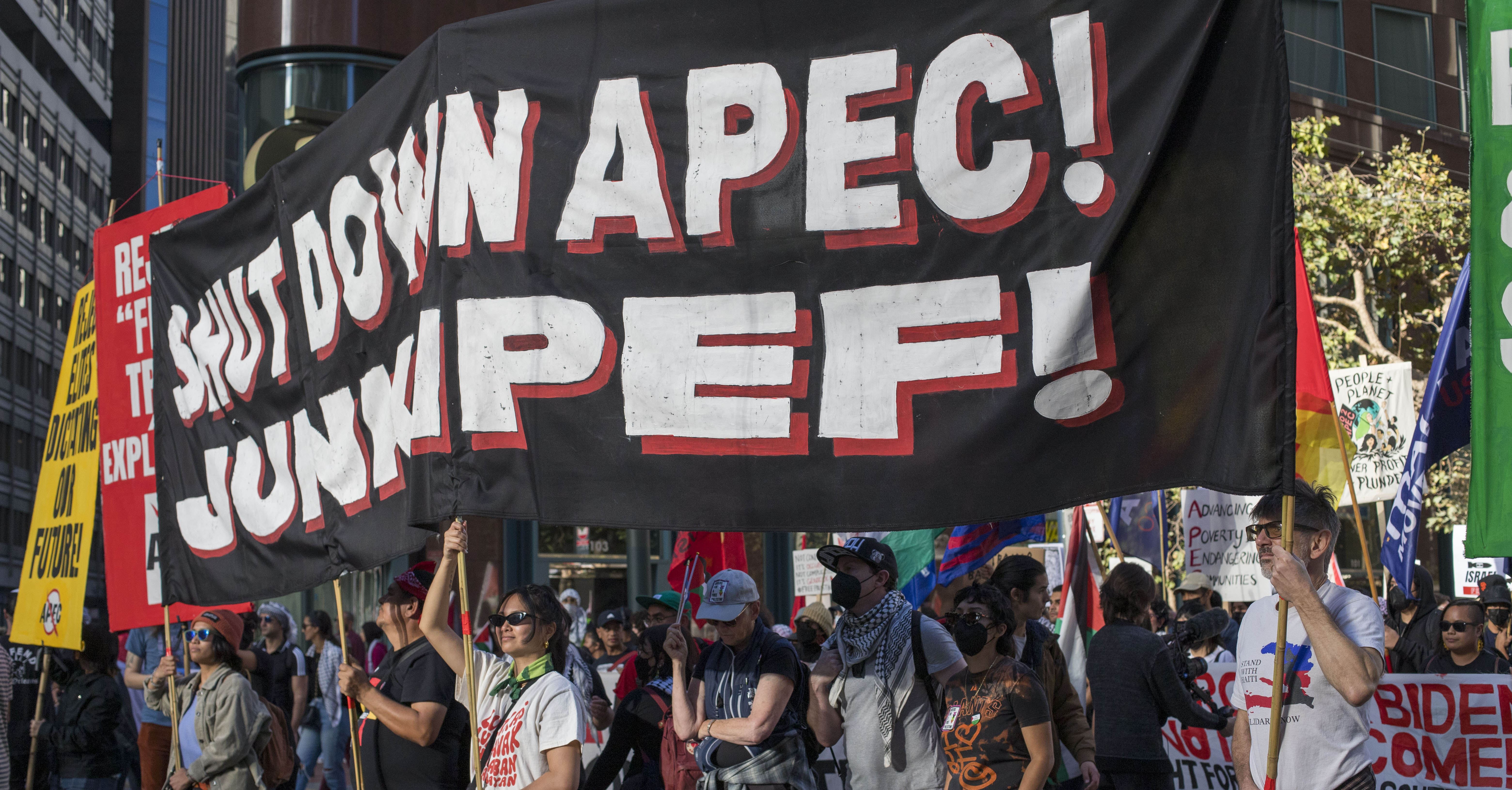 APEC San Francisco: See Photos From Sunday’s Protest March