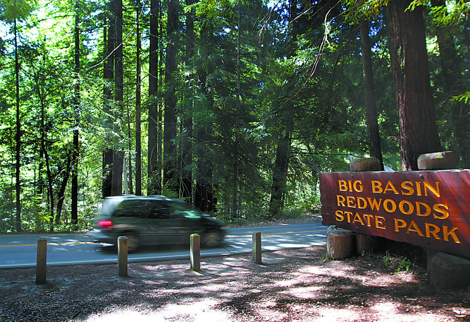 Entry to a Big Basin Redwoods State Park