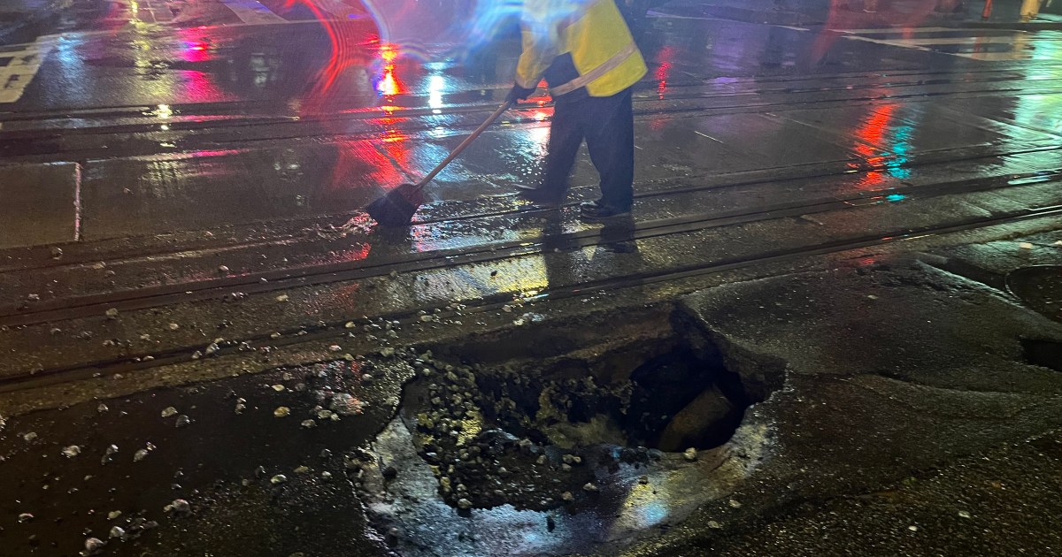 Sinkhole Shuts Down Cable Car in Downtown San Francisco