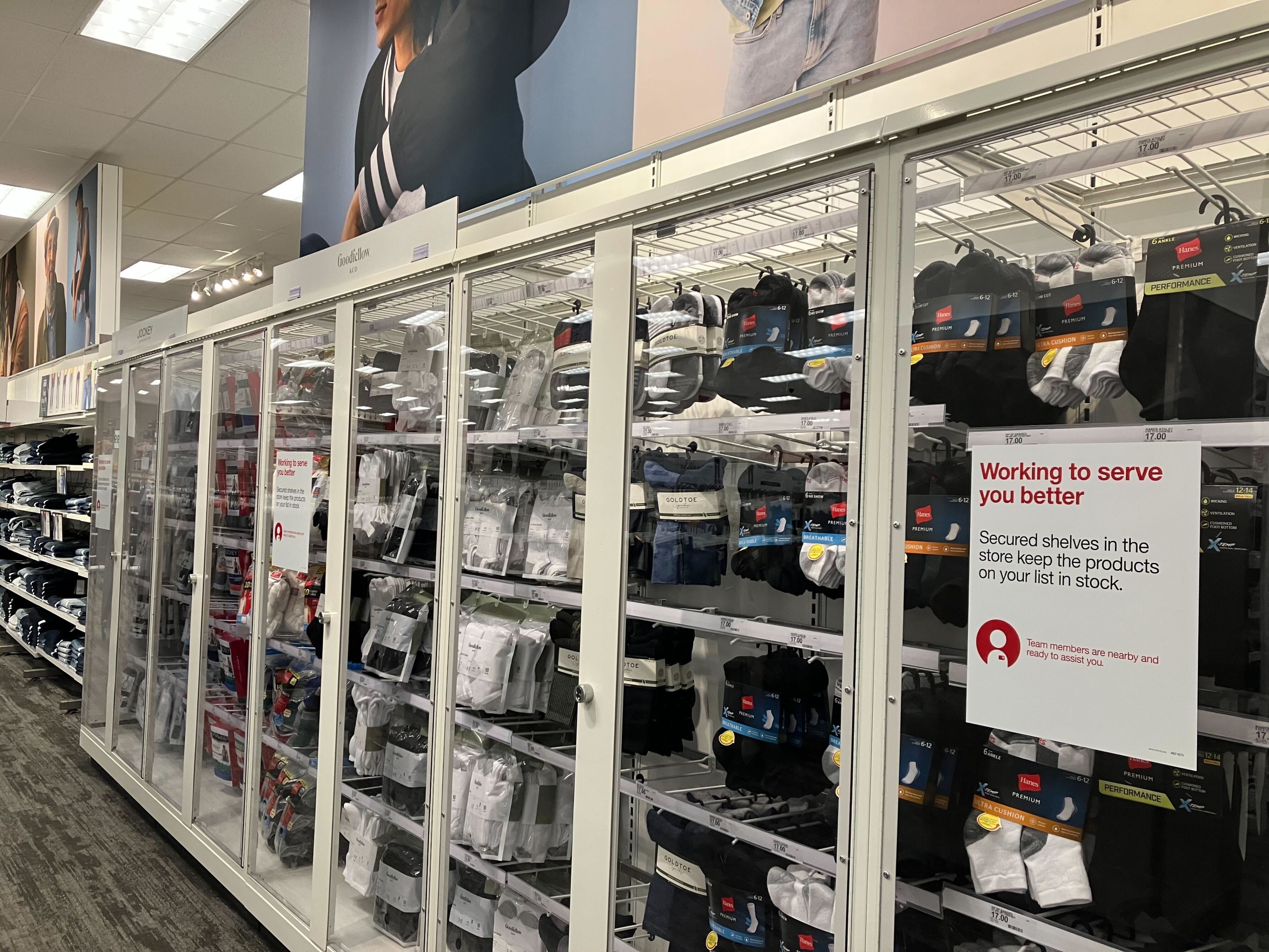 Target in Downtown San Francisco Locks Up Clothes To Stop Theft