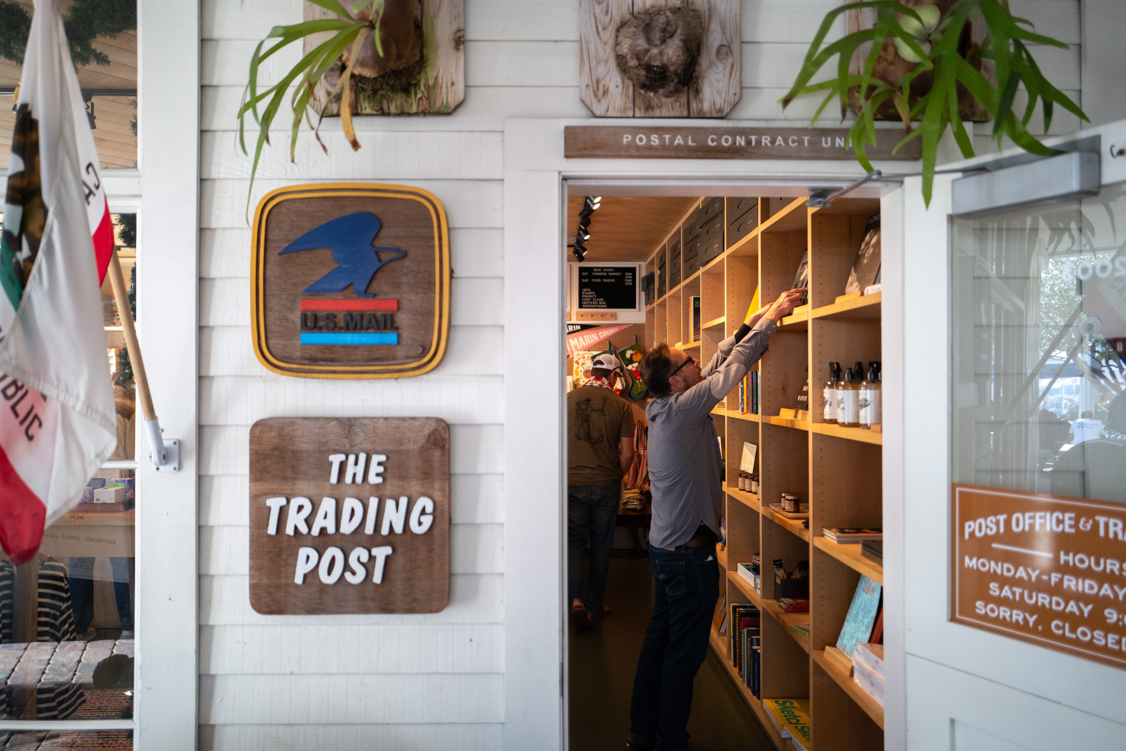 a trading post-slash post office interior