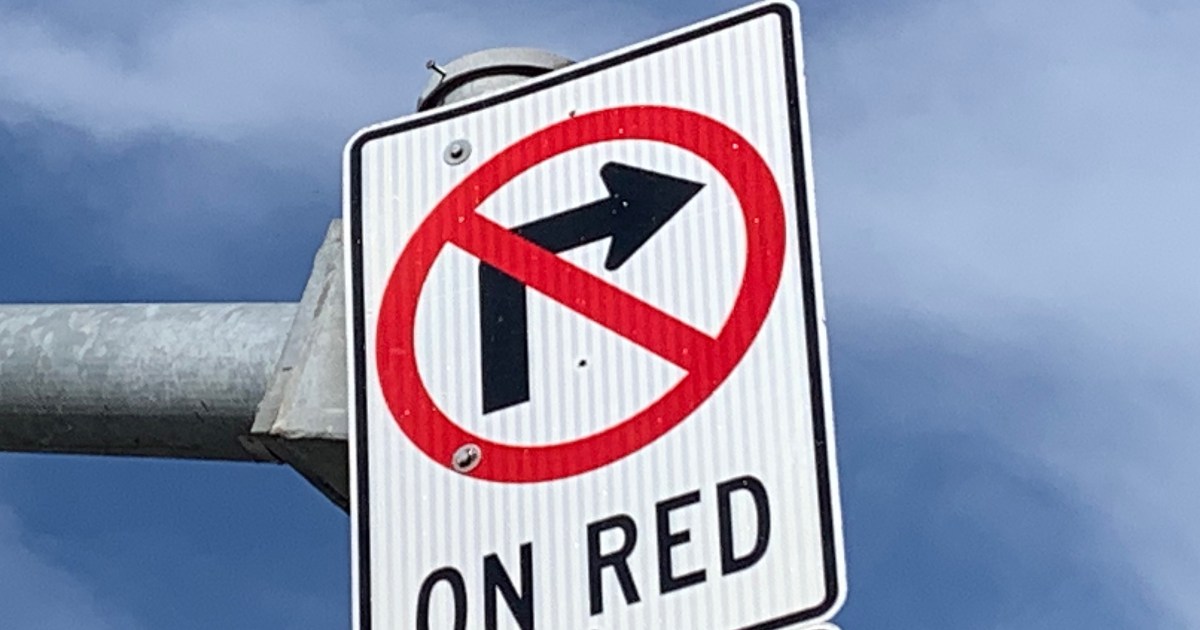 no turn on red