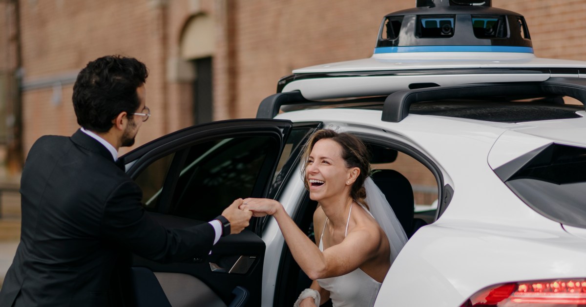 Waymo wedding: A couple ties the knot, then hails a robotaxi