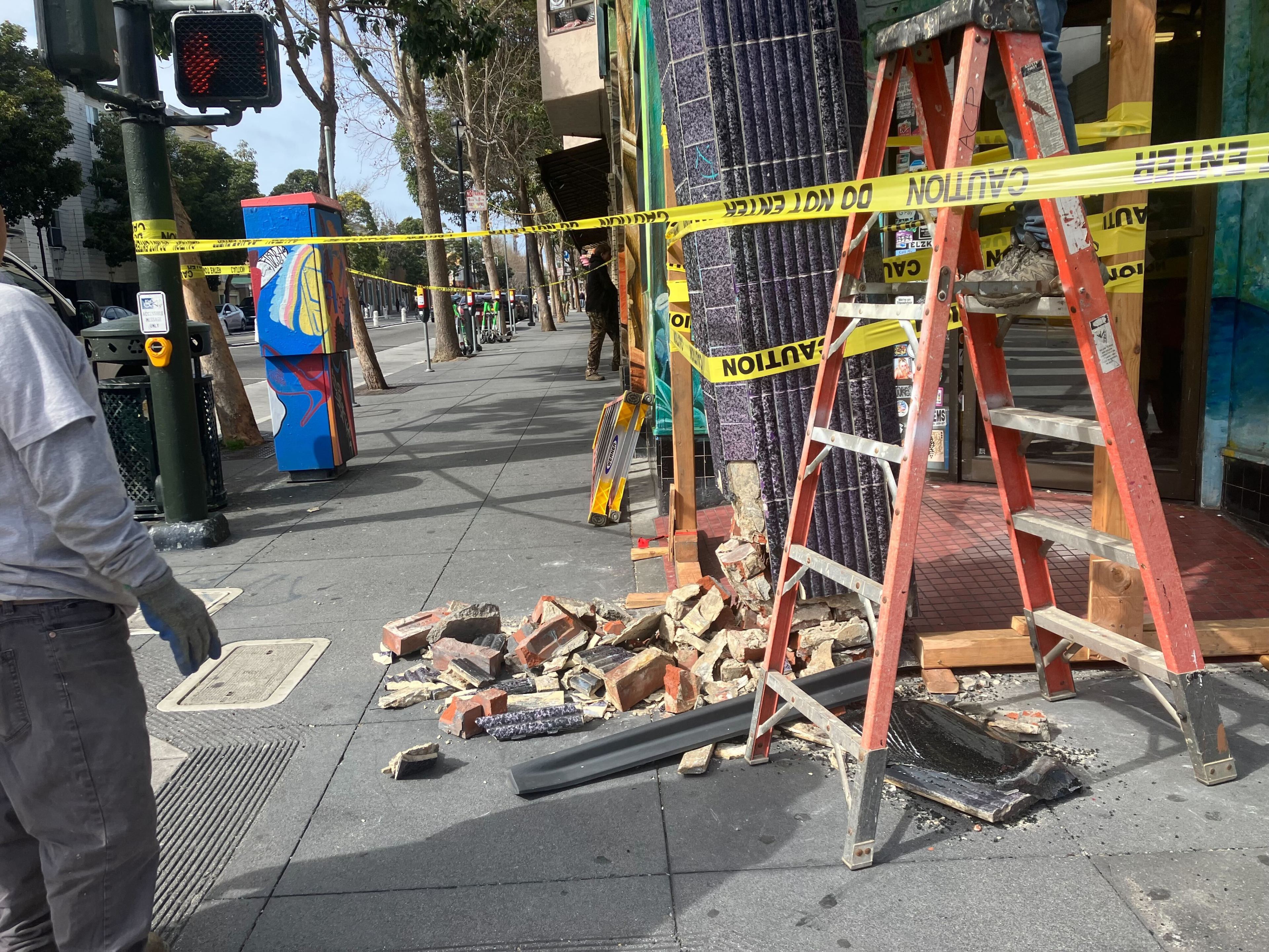 Taqueria El Buen Sabor, located at 699 Valencia St. in San Francisco's Mission District, is likely closing for the foreseeable future after a hit-and-run crash damaged its storefront on Wednesday, April 3, 2024.