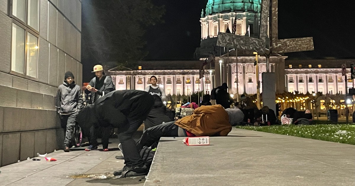 The new 'main spot' for drug dealing in SF: Outside the Main Library