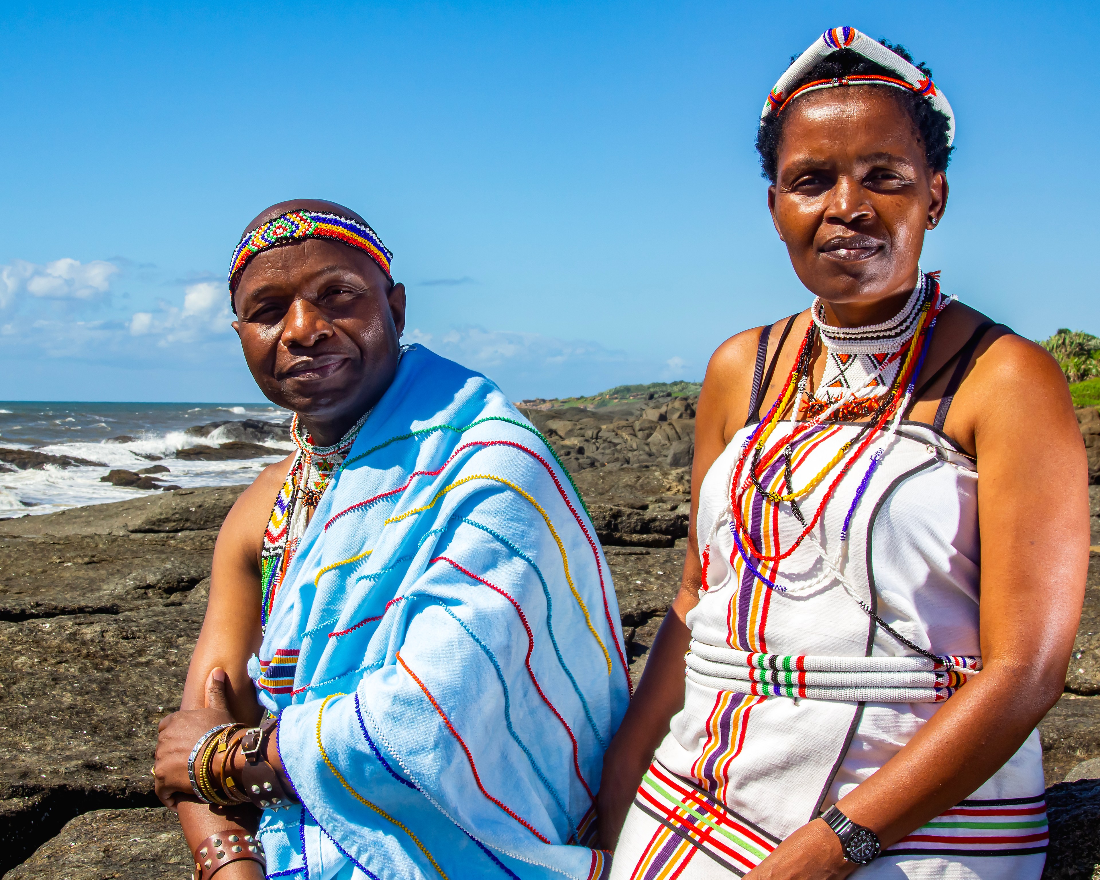 Nonhle Mbuthuma and Sinegugu Zukulu of South Africa