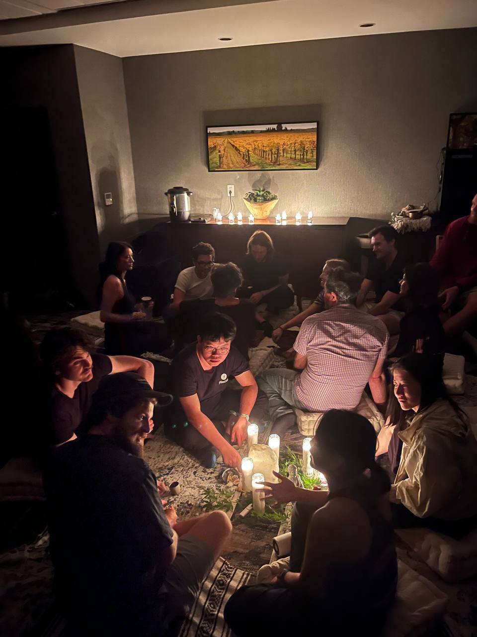 A candlelight session on life and death, explored the ritual and spiritual side of life during Edge Esmeralda.