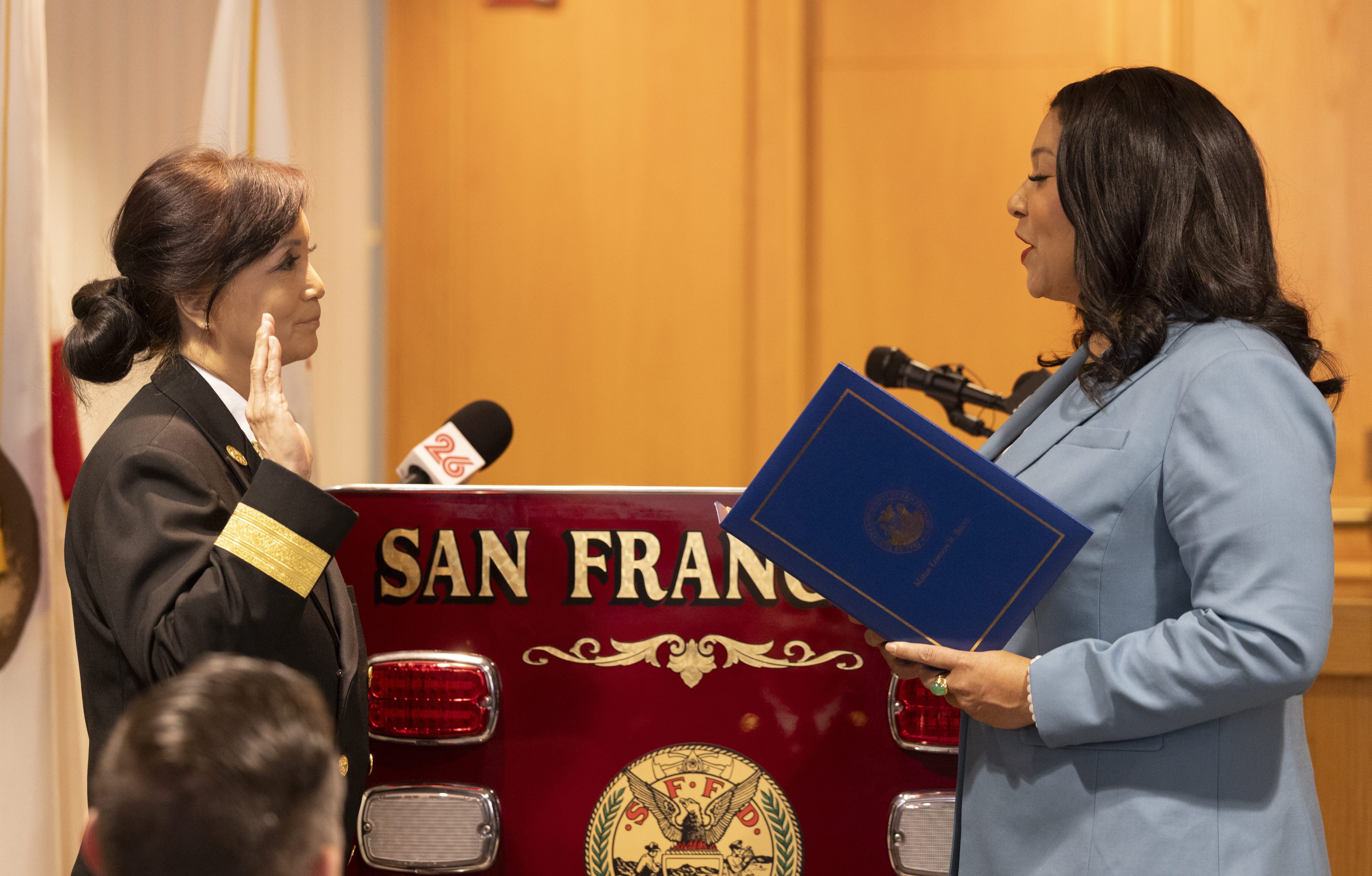 Sandra Tong leads the department's emergency medical services unit.