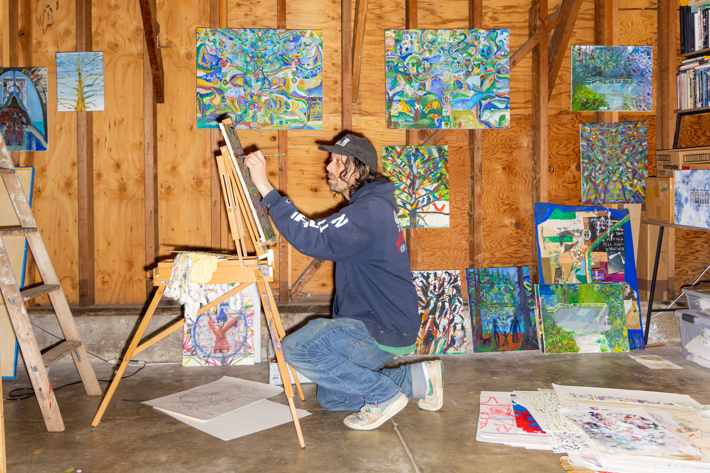 Joe Roberts in his studio