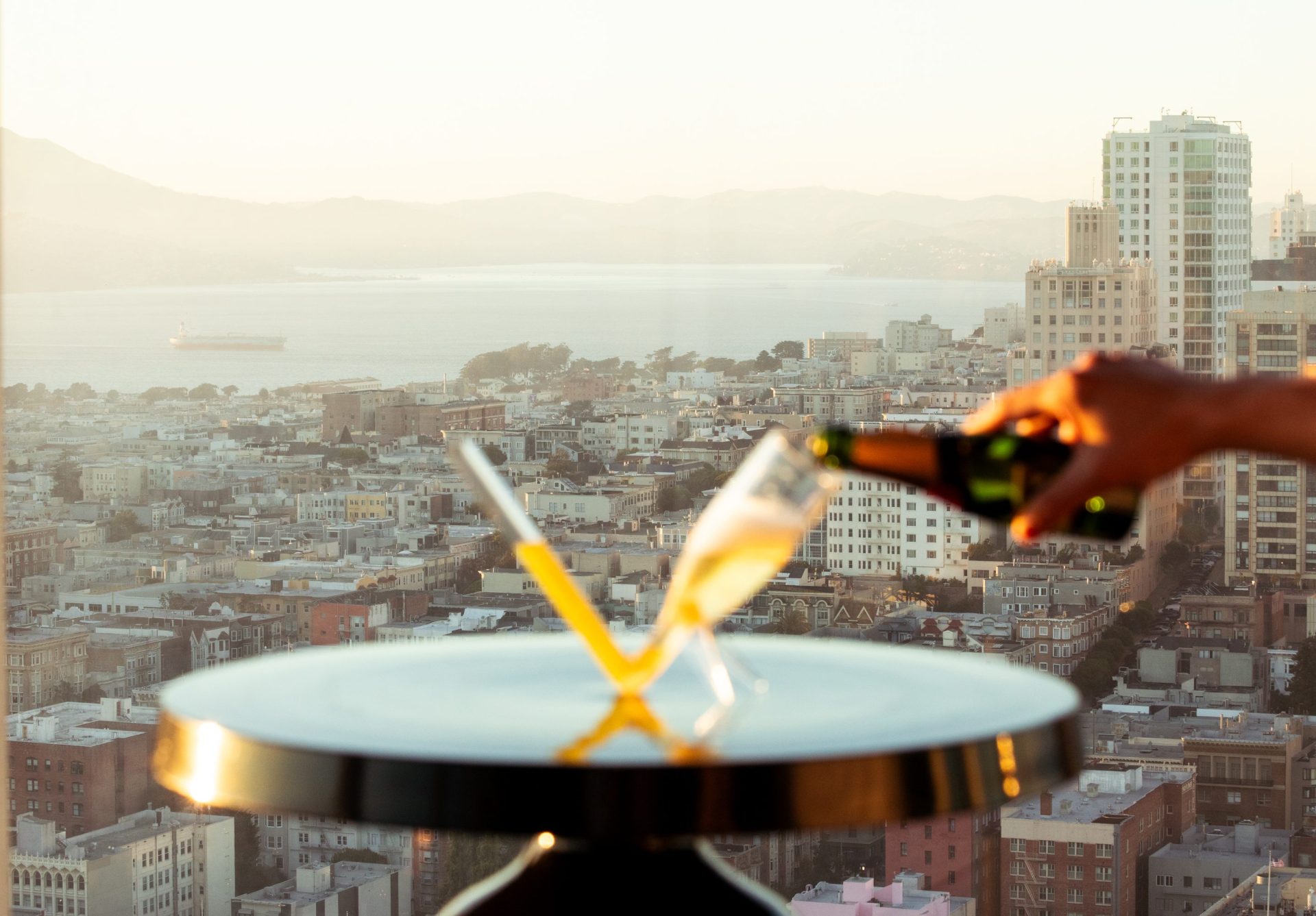 San Francisco hotel bar Cityscape is the highest in the city