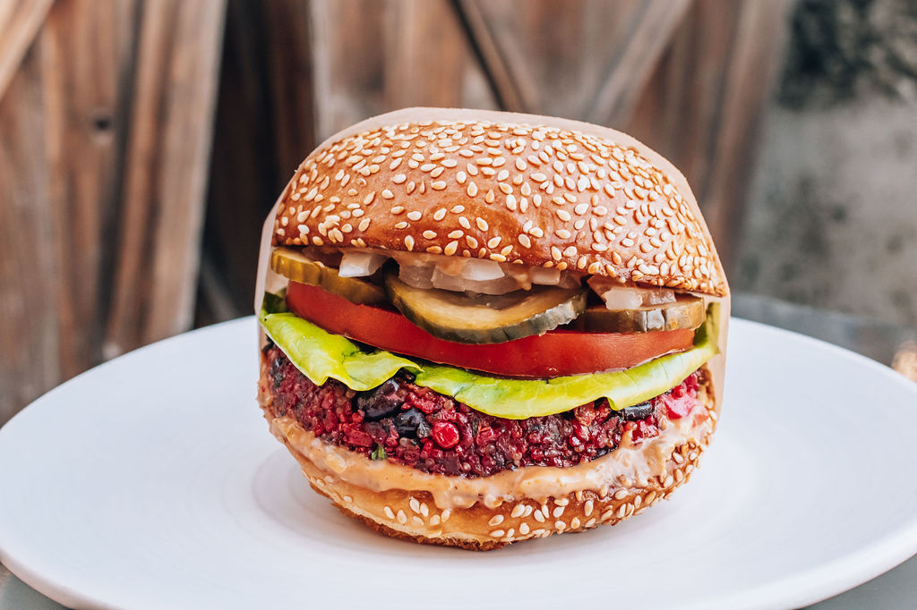 Roam Burgers veggie burger