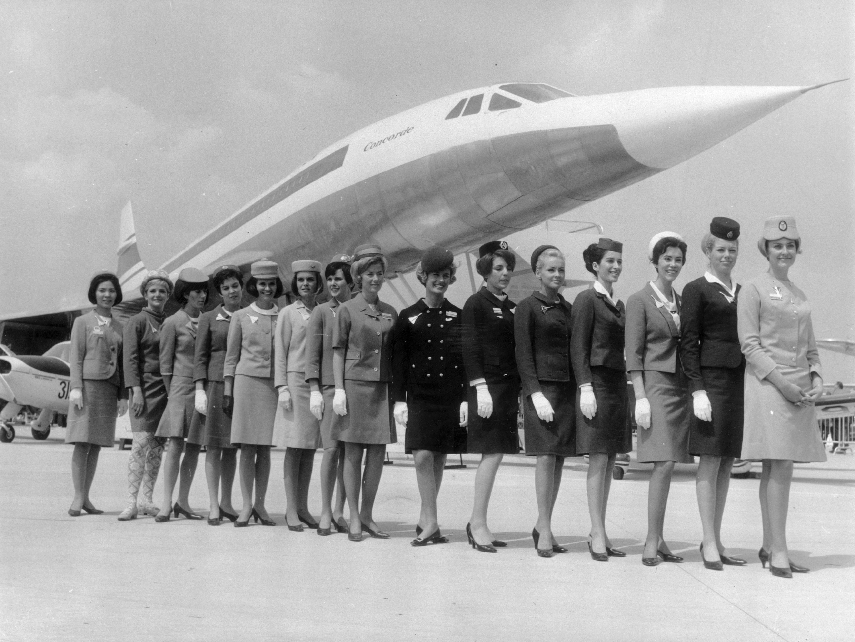 Historical photo of the Concorde air crew