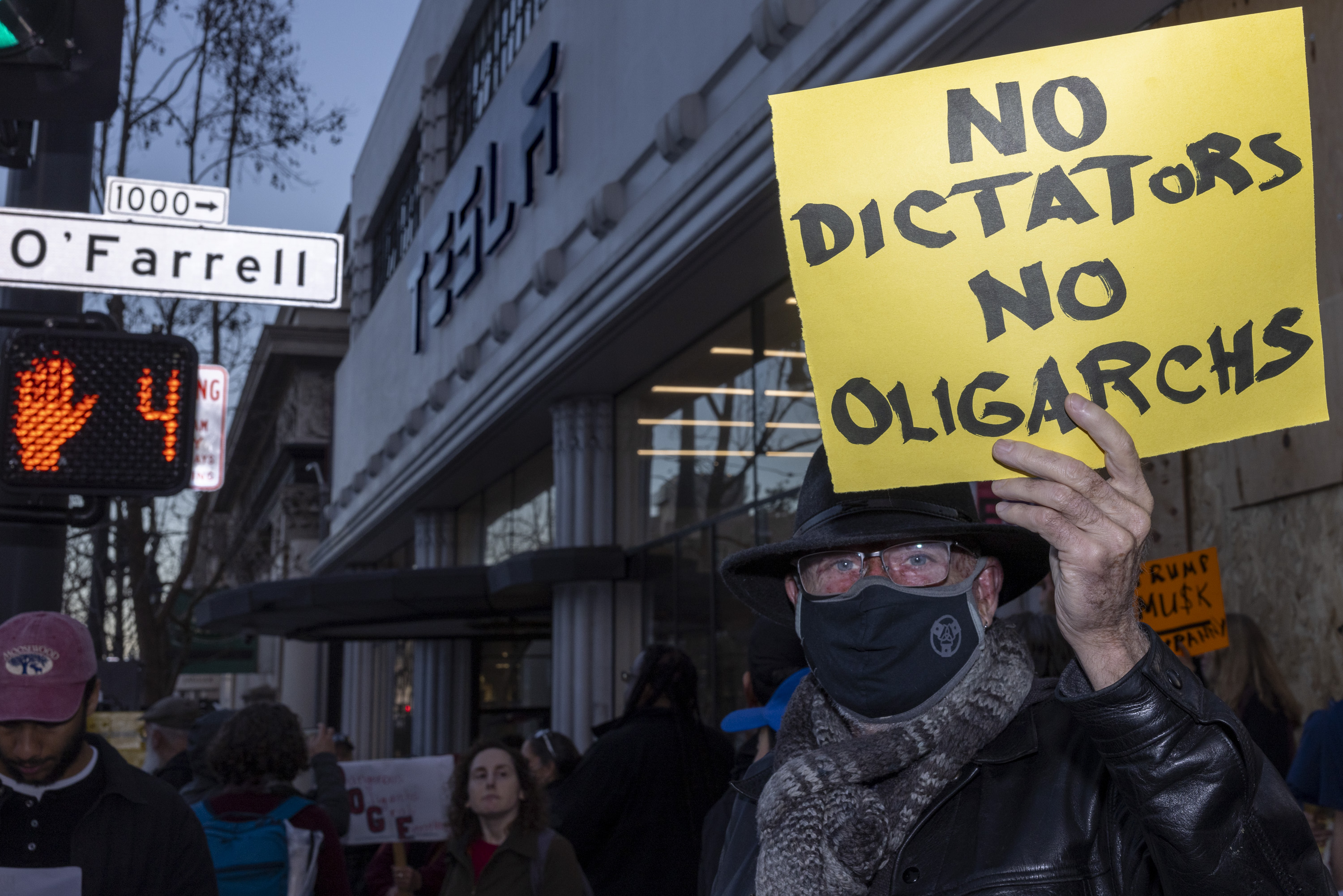 A group of protesters