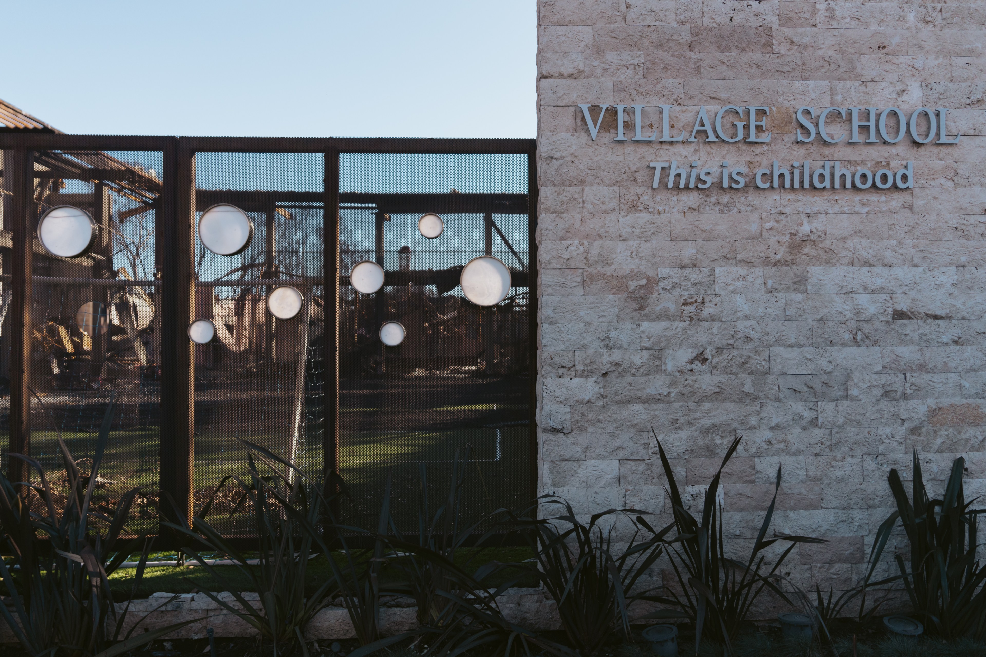 Village School’s burned down campus is seen in Pacific Palisades in Los Angeles on Thursday, Feb. 20, 2025.