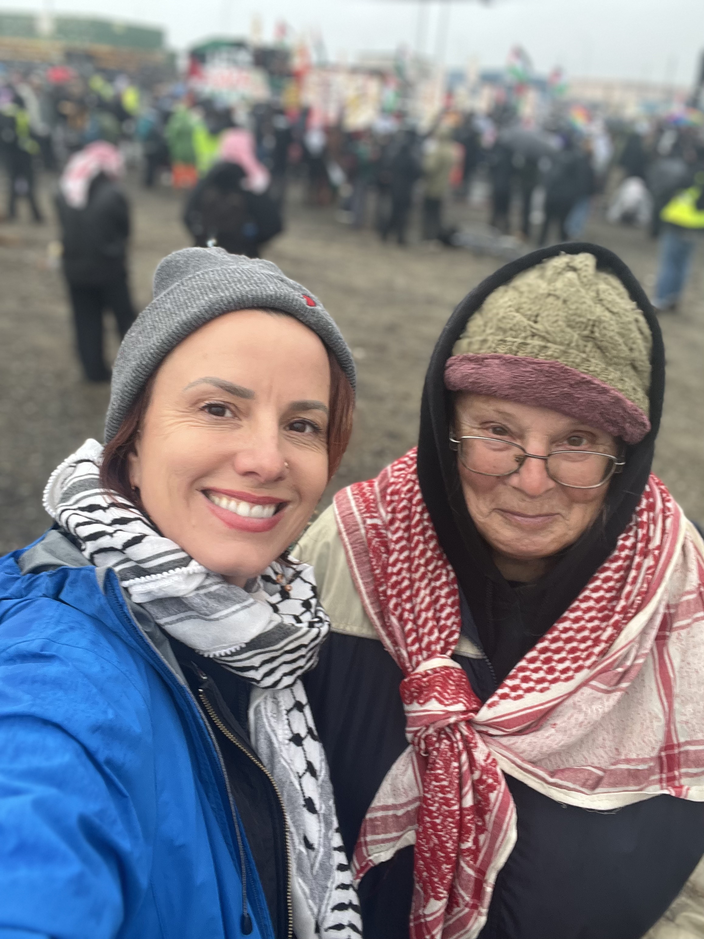 A photo of a woman and her mother