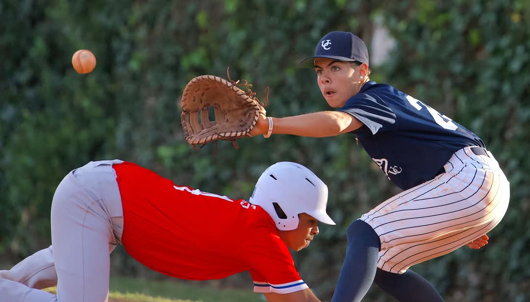Caleb plays baseball